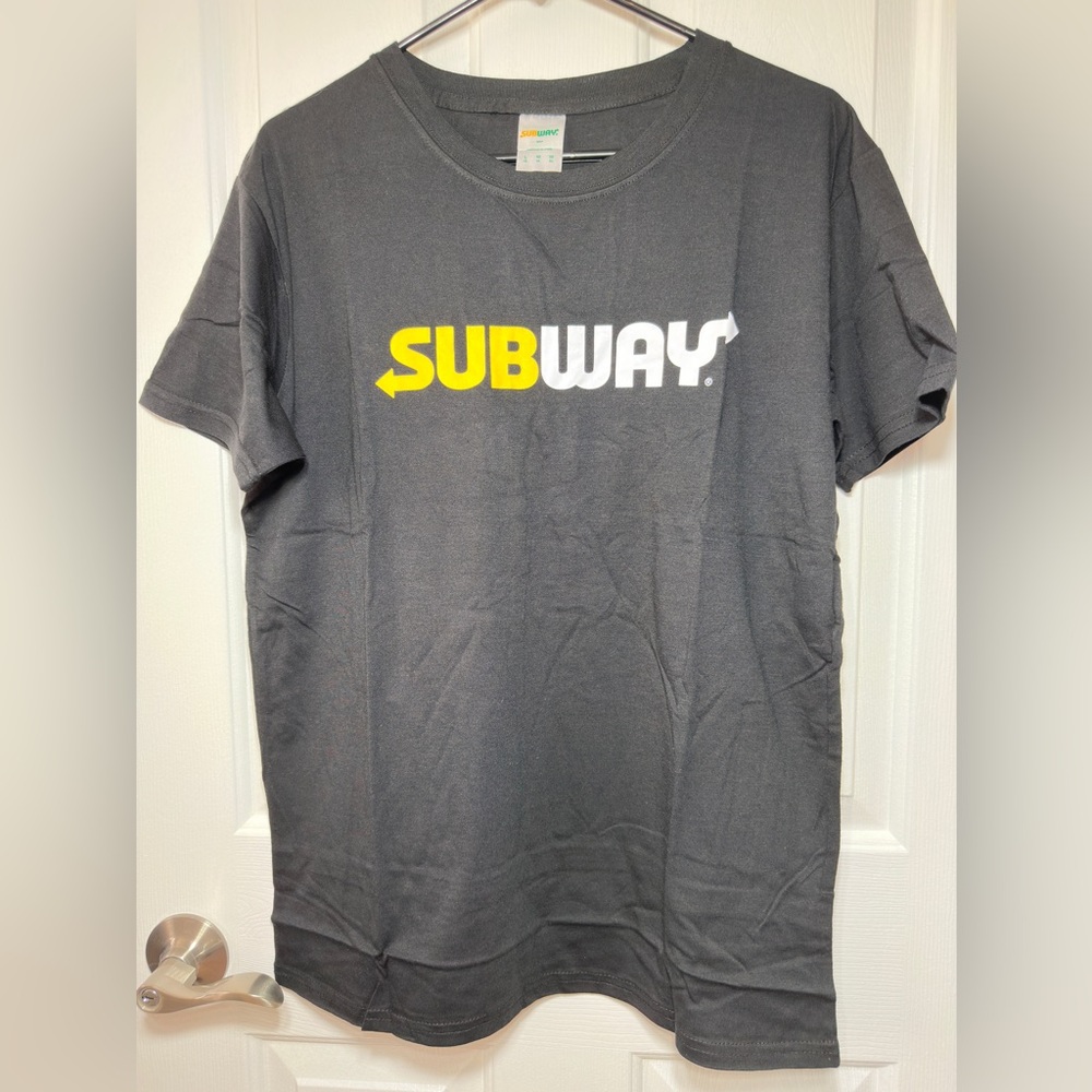 NEW Subway Black Short Sleeve Tee Unisex